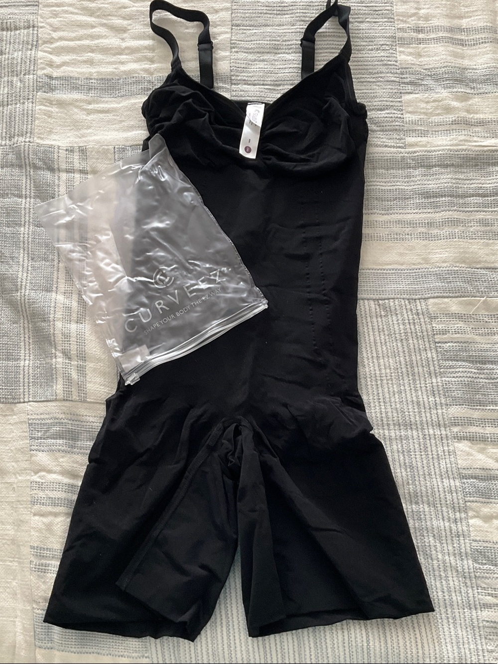 Curveez Black Shapewear Bodysuit